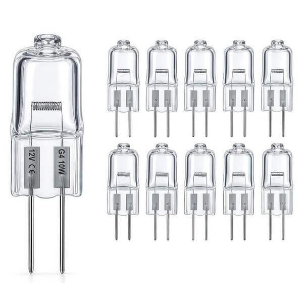 G4 Halogenlamper / Stiftlamper - Varm Hvid - Halogen WarmWhite WarmWhite 10W (10-Pack)