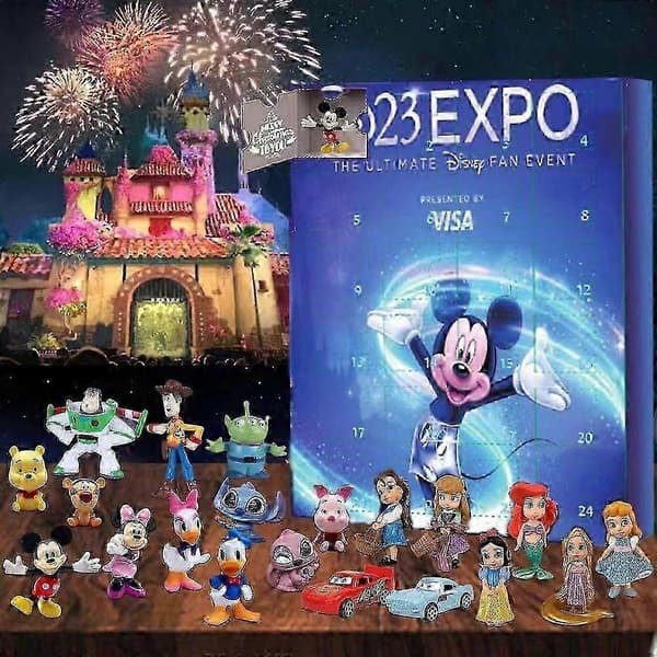 Disney Mickey Mouse 24-dages julekalender med håndlavede ornament-blind boxes jkw Disney E