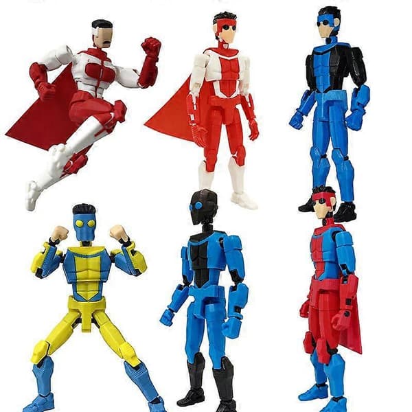9L3D-printede superhelte Invincible 2.0 Anime Multi-leddede formskiftende legetøj Actionfigur tilbehør Style 6