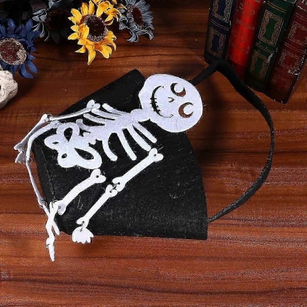 Slikpose filtspand til Halloween Trick or Treat sort mulepose
