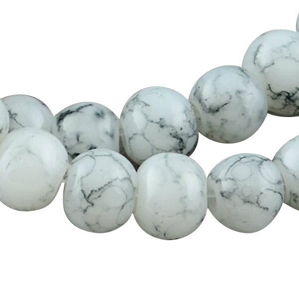 2 mix pärlor marmor mönster glaspärlor