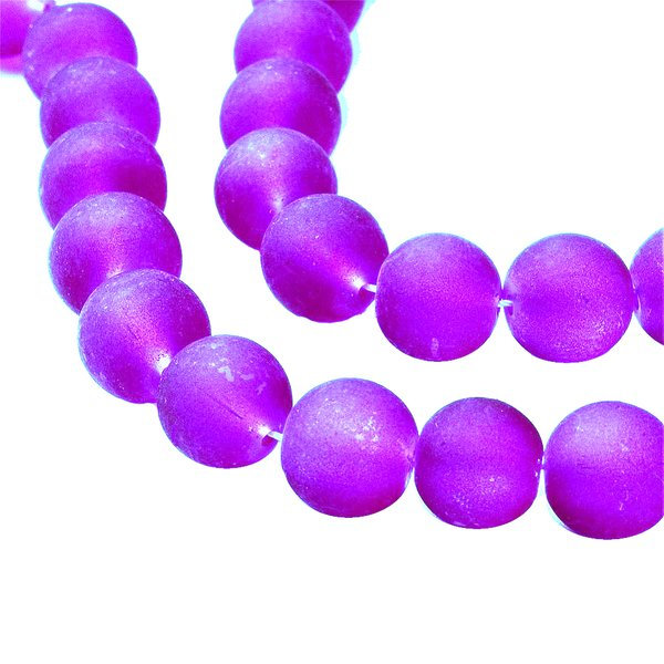 150 glaspärlor 6 mm frostade violett