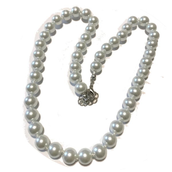 1 brud och bal vita pärlor halsband Vit