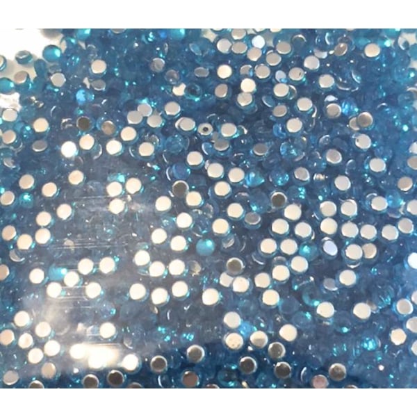 akryl Rhinestones blå 2,5 mm till naglar