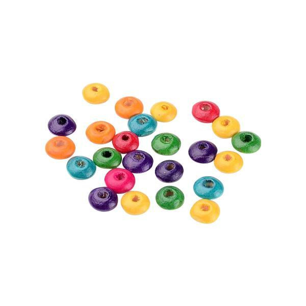 2mix rund träpärlor blandfärg 500