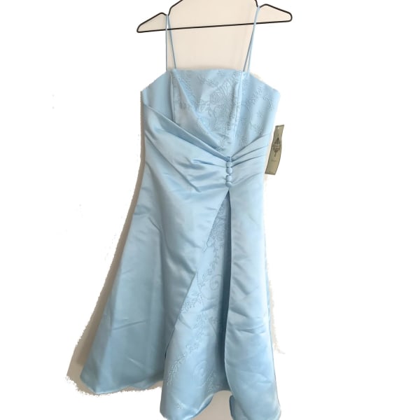 ljusblå tärnklänning festklänning xs 32/34