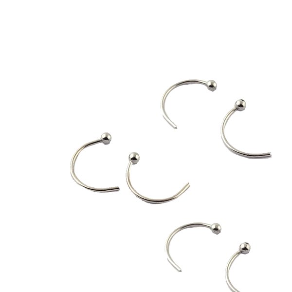 6 söta  båge piercing i stål