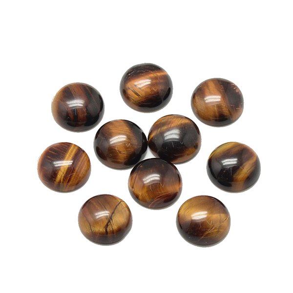 24 st halvpärlor tiger eye cabochong