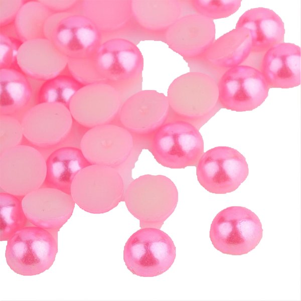 300 halvpärlor rosa nageldekorationer 1,5 mm
