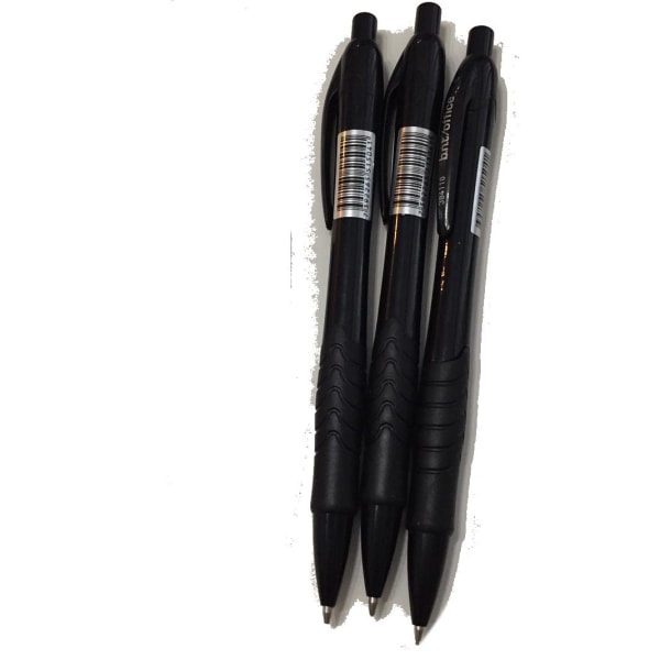 3 Stiftpennor med gummigrepp 0,7 mm