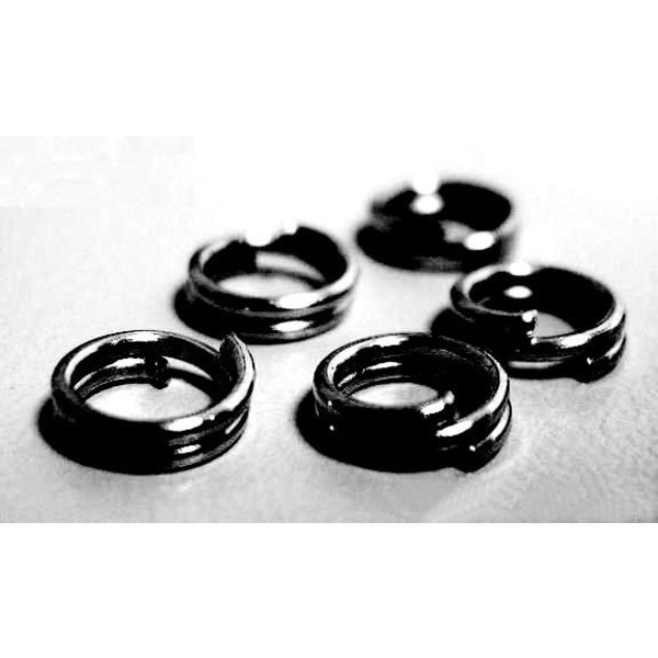 Dubbla ringar svarta 100 st 5 mm