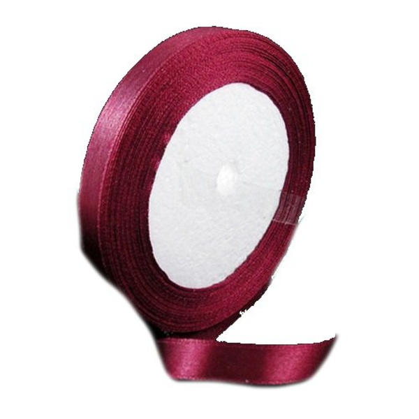 6 mm ljusare vinröd sidenband 18 meter