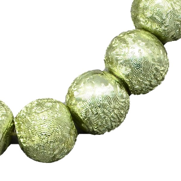 guldrig grön nyans effekt pärlor 50 st