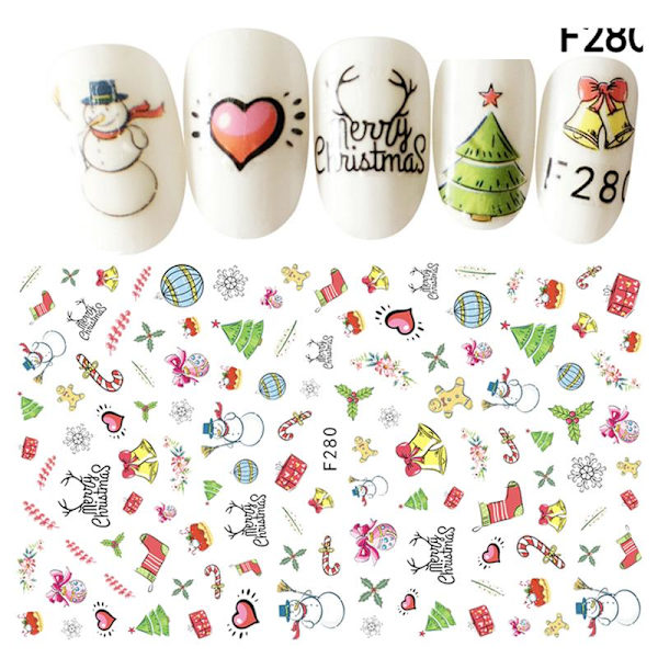 jul vinter nagelstickers rhinestones i resin 4 mm