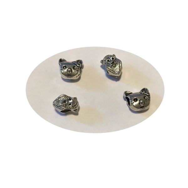 söta stort hål charms 4 pack katt lejon