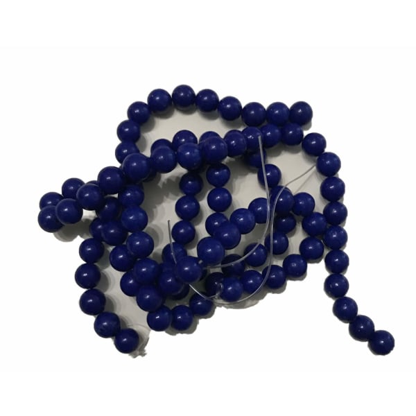 94 fin blåa pärlor howlite 8 mm