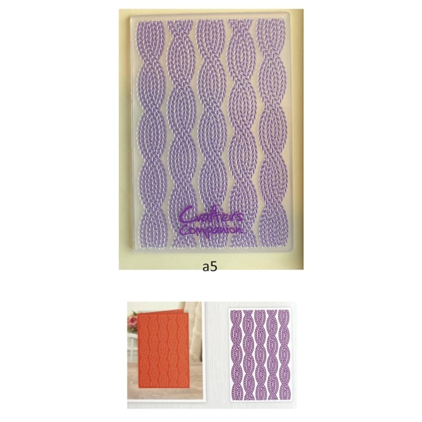 a6 snygg stick mönster 1 folder embossing