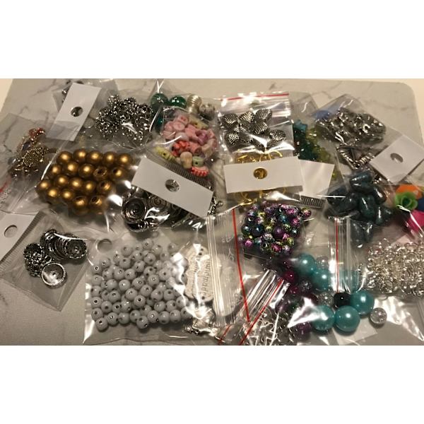 Pärlor storpack 25 påsar mix pyssel blandfärg