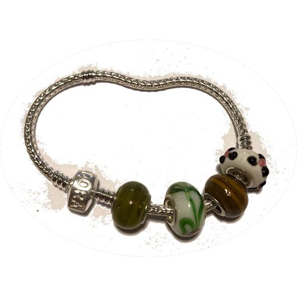 ormberlocks armband med 4 berlocker