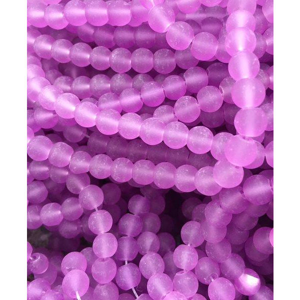 400 st glaspärlor plommon färg 4 mm