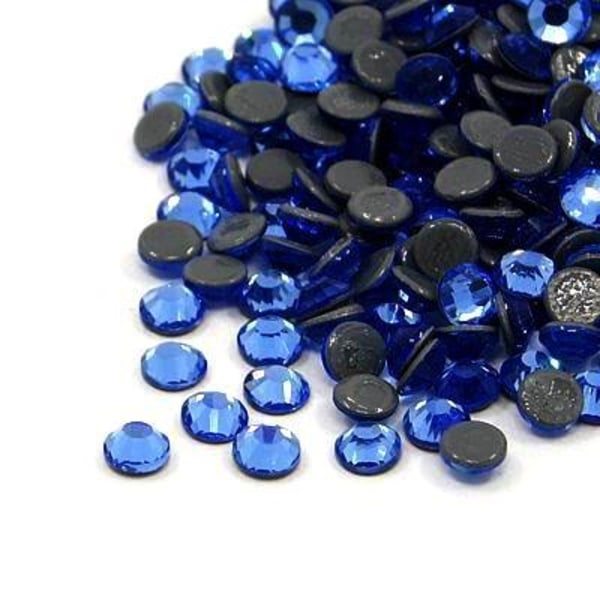 250 hotfix rhinestones 3,8 mm blå