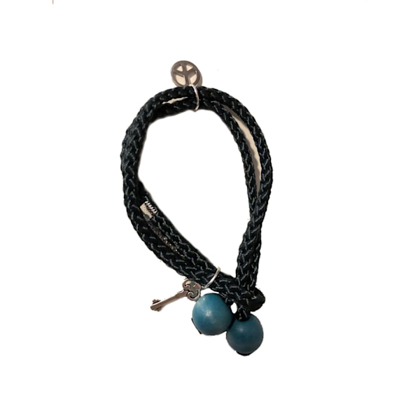 textil snöre armband fredsmärke
