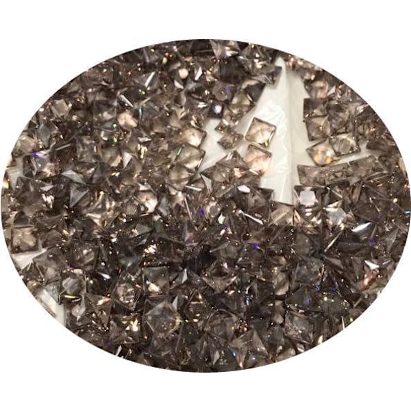 6x6 mm cubic zirkonia 45 stenar latte