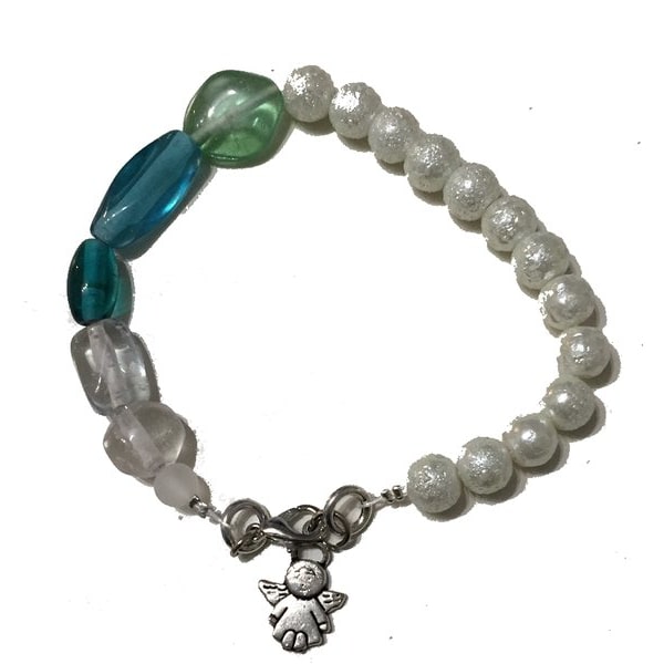 unik lampwork armband 23 cm