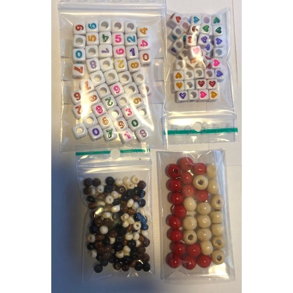blandade metallfria pärlor mixpaket