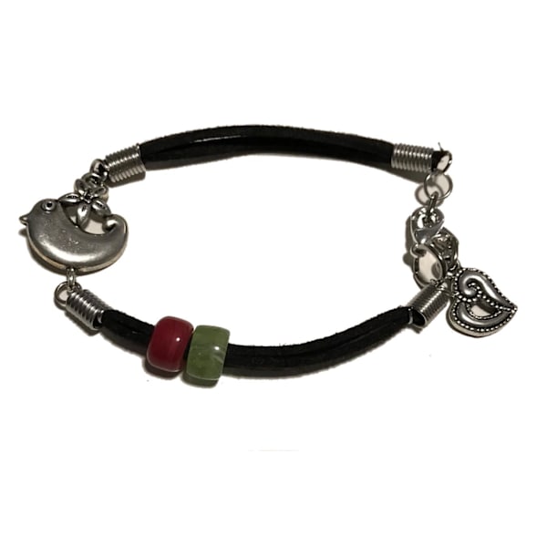 Armband med gullig söt fågel mocka