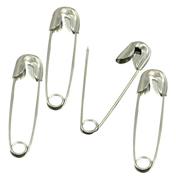 60 säkerhetsnålar 28 mm metall