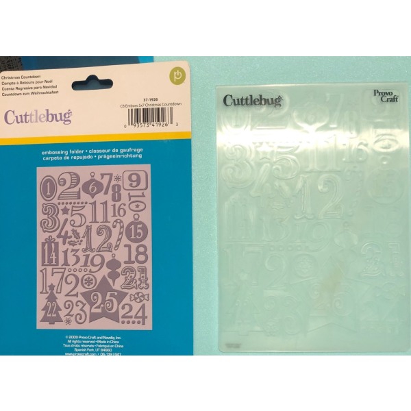 1 folder embossing jultema siffror