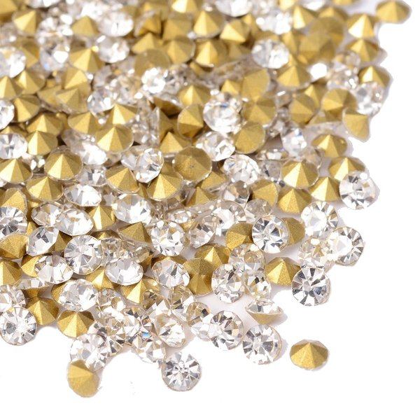 2 mm diamantform strass 200 st