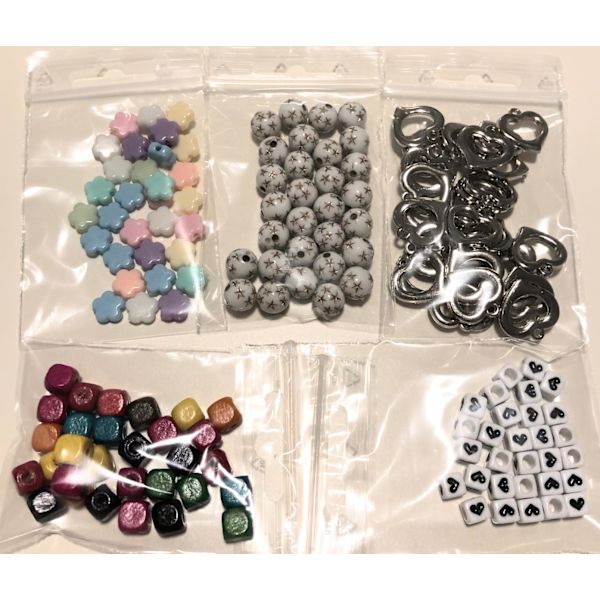blandade mixat paket pärlor 150 st varje sort