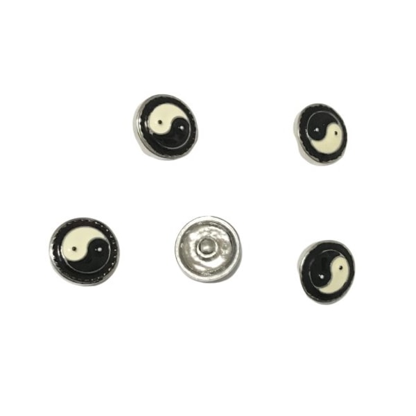 5 tryckknappar design yin yang