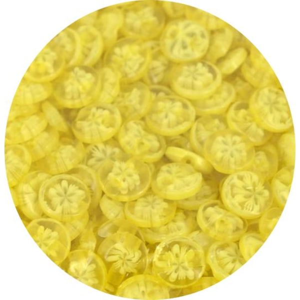 45 gul ett hålig runda knappar 14 mm