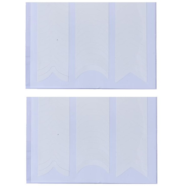 4 ark franska nagelmallar nagelstickers