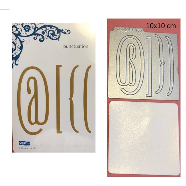 scrapbooking metall dies  snabel A tecken