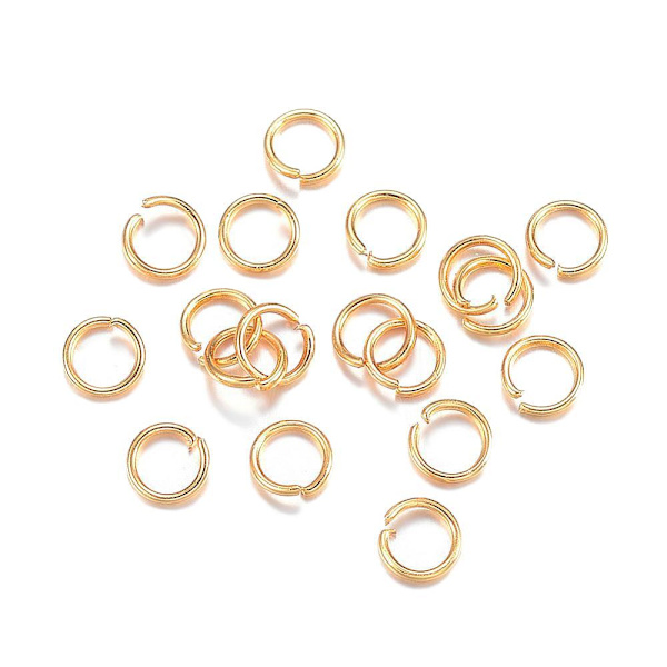 4 mm ringöglor öppna guldfärg 300 st