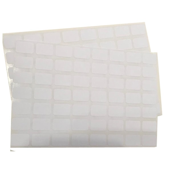 10 ark st prislappar med klister vita till butik 12x18 mm