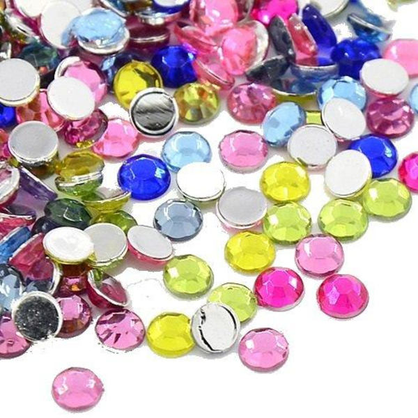 nagel rhinestones flerfärg frukt mix 2 påsar