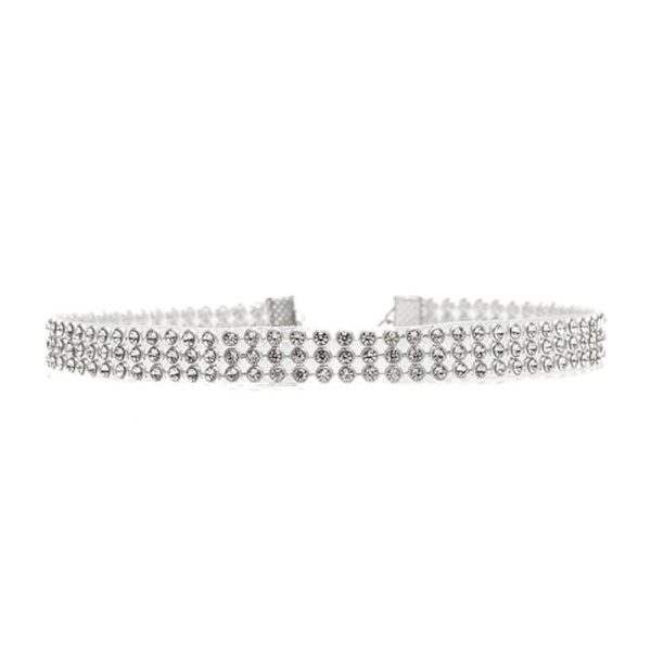 akryl strass choker 1 halsband bal fest