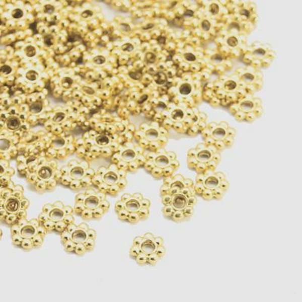 4*1,5 mm guld daisy pärlor 400 st