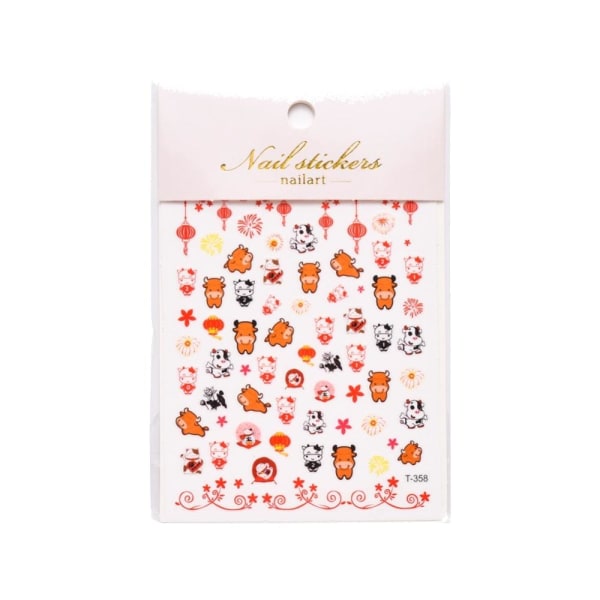 nagelstickers 2 ark asiatisk stil