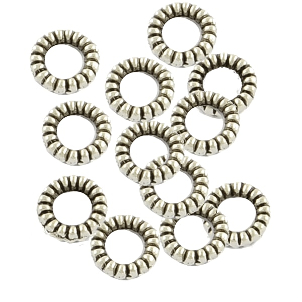 4 mm donut metallringar nageldekorationer