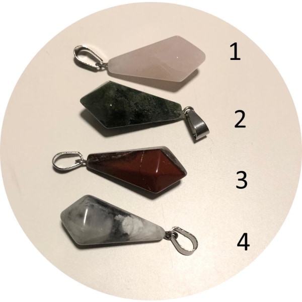 söt pendel hänge glas sten - nr 3 whisky agate