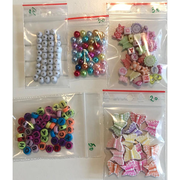 prova på paket pärlor blandade sorter