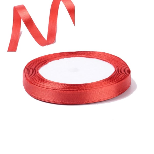 röd sidenband 20 meter 10 mm