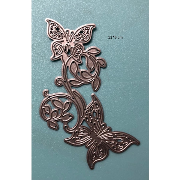 dies metall scrapbooking fjärilar kvist