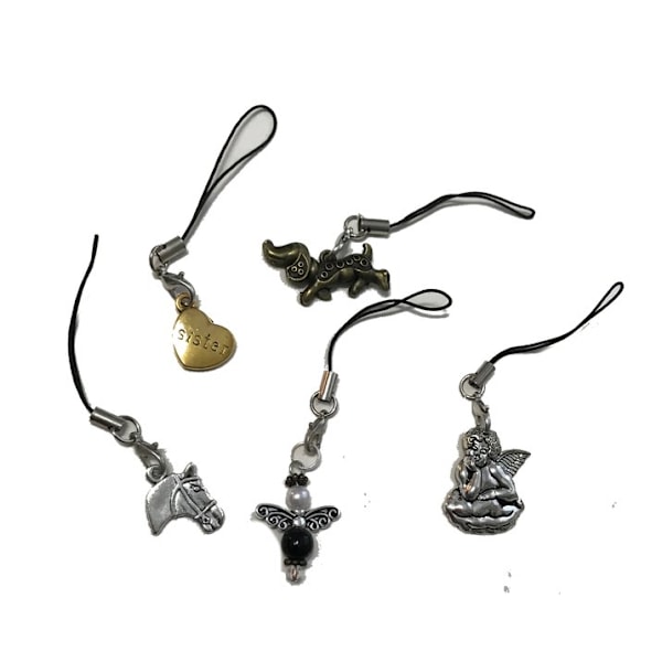 Mobilsmycken 5-pack olika design